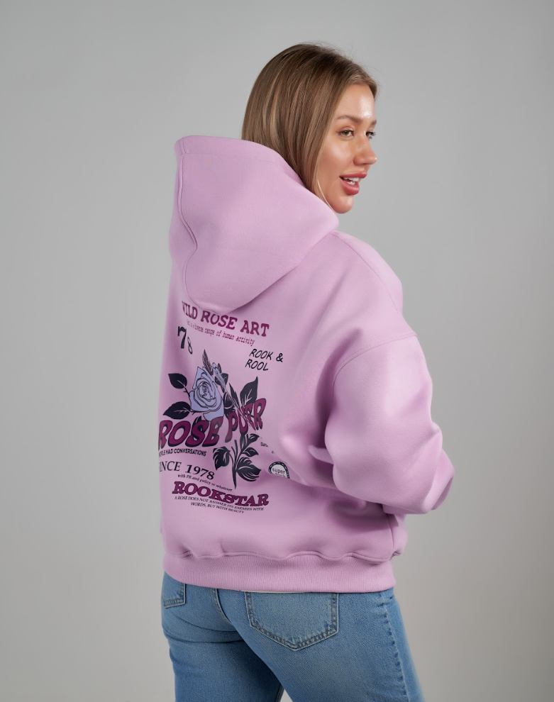 Rookstar’ vibes in soft lavender.