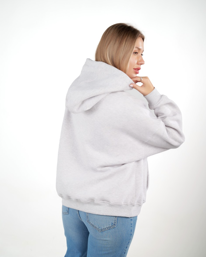 Stay comfy, stay single — gray sweatshirt